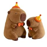 鼻水カピバラ ぬいぐるみ カピバラ君のぬいぐるみ かわいい 抱き枕 人形 寝ている人形 カピバラのぬいぐるみ ぬいぐるみの抱き枕 カピバラのぬいぐるみの抱き枕 (30CM,シルクハットカピバラ)