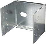 シンプソン ABU88R 20.32cm x 20.32cm (8インチ x 8インチ) スタンドオフ ポストベース 粗挽き寸法の木材用 (インポート)