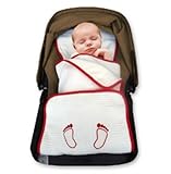 Elli & Nooli PadiBlanket 50% Organic Stroller Padding Plus Layer Blanket, Red, 0 Plus Months by Elli