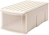 サンコープラスチック 衣類収納深型ロング シンク 幅38×奥74×高28cm ソフトベージュ