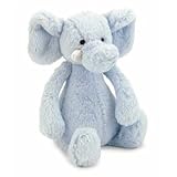 Bashful Blue Elly Rattle