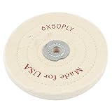 uxcell　研磨バフ　磨く車輪　　　丸型　コットンパッド　50プライ
