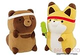 タヌキとキツネ でっかいぬいぐるみ & ぬいぐるみ ～キツネVSタヌキ～ (でっかいぬいぐるみ 全2種セット)