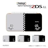 new Nintendo 2DS LL 対応 カバー ケース ハード デザイナーズケース ：オワリ/クマフラフープ グレー