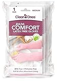 Clean Ones Pure Comfort Latex Free Vinyl Gloves - Medium 6pr by Clean Ones