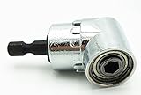 Shop XJ ビットソケット 105角度 六角 アダプター レンチ ドリル ドライバー (シルバー)
