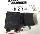 マキタ充電式インパクトドライバ　交換用スイッチ　ＴＤ160Ｄ・ＴＤ170Ｄ　650772-3