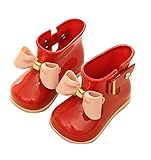 Plus Nao(プラスナオ) 長靴 レインブーツ レインシューズ 雨靴 雨具 靴 くつ 赤ちゃん ベビーシューズ BABY 女の子 女児 リボン ガーリー ワインレッド 16