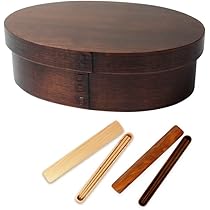 Amazon | みよし漆器本舗 曲げわっぱ お弁当箱 DX大判 1段 900ml お箸