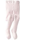 Jefferies socks ジェフリーズ ソックス キッズ ケーブルニットタイツ [1560] (2-4才, ピンク)