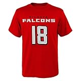 Outerstuff Calvin Ridley Atlanta Falcons # 18 Youth Mainliner Name & Number Tシャツ Youth X-Large 18 レッ