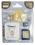 HIDISC リラックマ microSDXCカード 128GB CLASS10 UHS-I 対応 メモリーカード SDアダプタ・ケース付