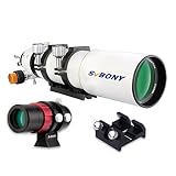 SVBONY SV503 天体望遠鏡 屈折式 望遠鏡 高倍率 口径80mm EDガラス 焦点距離560mm OTA 鏡筒のみ ファインダー台座付き SV165 ガイドスコープ ファインダー付き 天体観測と撮影