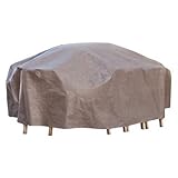 ダックダックドームでMTO12784レクタングル（大）パティオテーブルと椅子セットカバーをカバー