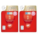 【まとめ買い】2個 肌 ラボ 極 潤 ハリ 乳液(赤) 薬用 無香料 詰替 140ml エイジングケア