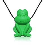 ベイビーおしゃぶり/感覚/オーラルモーター Siliconies Froggy Chewable Necklace (Green)