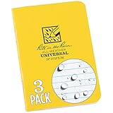 ライトインザレイン RITR 3 1/4X4 5/8 ミニステイプルノートブック(3冊セット)ユニバーサル・イエロー 371FX-M 3 1/4" x 4 5/8"