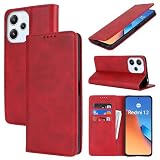 Xiaomi Redmi 12 5G ケース シャオミ redmi 12 5g 手帳型 Redmi 12 5G XIG03 au カバー redmi 12 5g 手帳ケース redmi 12 5g xig03 case zouzt 合成皮革 財布型 カード収納 ベルトなし 内蔵マグネット 横置きスタンド機能 二つ折り 手作り 大人っぽい 落ち着くデザイン 5色 レッド