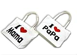 (アイラブパパアンドママ)【I lovePaPa&Mama】 アイラブパパ&ママ ロゴプリント入り エコバックその他雑貨 ワンサイズ ママプリント