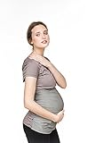 belly armor ベリィアモール  電磁波対策 ベリィ・マタニティ・Tシャツ BT   グレー 本体 95%レーヨン 5%ポリウレタン  別布 ナイロン100% (銀コーティング) 胸囲:96-