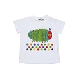 2018年 夏物 はらぺこあおむし 天竺 太っちょ柄 半袖Ｔシャツ THE WORLD OF ERIC CARLE ホワイト◇95cm