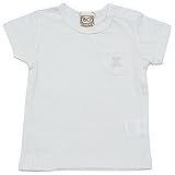 【本体綿100％】2017年 夏物 UZULAND ウズランド 天竺 ポケ刺繍 半袖Ｔシャツ ホワイト◇95cm