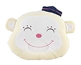 幼児ベビーアンチロールピロー幼児を防ぐフラットヘッド枕モンキーイエロー