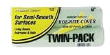 rol-riteツインパックローラーカバープラスチックsemi-smoothサーフェス3 / 8 " Nap 9 "