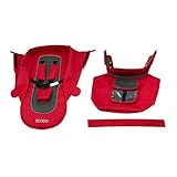 ベビーカー【ibabe　S802交換用 シートカバー ： レッド】