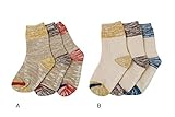 (スタンプル)Stample 切り替えマーブルソックス3足セット キッズ靴下 L(19cm-21cm) A