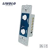 Livolo米国標準のベースタッチ画面壁ライトスイッチ&リモートスイッチ2ギャング2 Way、vl-c502sr