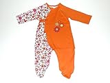 オリガニー ベビー女の子の遊び着着物フッティーロンパースオレンジ 12-18か月 (並行輸入)