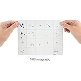 Asiv 小型磁気表面マット ホワイト ボードのペンと消しゴム (25 * 20 cm)