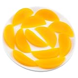 gresorth人工イエロー20個ピーチスライスFakeフルーツスライスホームテーブルキャビネット装飾