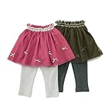 Biquette Club (ビケットクラブ ) レギンス付スカート (80～95cm) キムラタンの子供服 (10369-173) カーキ 80