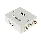 Caxico 2RCA/CVS/3、テレビ/パソコン/PS3/ブルーレイ DVD のコンバーターのミニ HDMI RCA コンポジット ビデオ AV