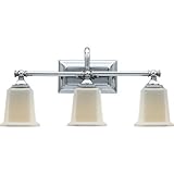 Quoizel NL8603C Nicholas 10-Inch x 22-Inch 3 Light Wall Bath Fixture, Polished Chrome [並行輸入品]