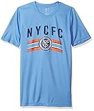 MLS Nycfc Boysパフォーマンス半袖Tシャツ、Large /サイズ( 14 – 16 ) Bahiaブルー