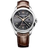 BAUME AND MERCIER[ボーム＆メルシエ ] NO.10111 CLIFTON GMT DUAL TIME Mens Watch クリフトン M0A 10053 腕時計 メンズ グレー×ブラウンレザーバンド[並行輸入品]