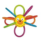 Manhattan Toy Zoo Winkel Lion Rattle and Sensory Teether [並行輸入品]