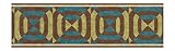 York Wallcoverings Contempo Bull 's Eye Border Sample 1