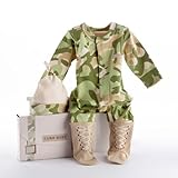Big Dreamzzz Baby Camo 2-Piece Layette Set in Backpack Gift Box, Tan, 0-6 Months by Baby Aspen [並行輸入
