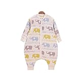 エルフ ベビー(Fairy Baby)赤ちゃん6重ガーゼ スリーパー 袖取り外せる 2way仕様 春夏用寝袋 象柄