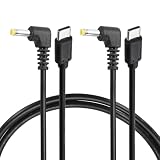 uxcell USB C to DC 電源ケーブル 12V 3A 36W 4.0x1.7mm 3.2ft USB C to DC バケットプラグ PDトリガー タイプC電源コード 急速充電ケーブル ノートパソコン モニター 防犯カメラ用 2本パック