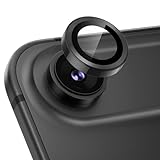 Podick カメラフィルム iPhone Air 用 カメラカバー 9H強化ガラス アルミ合金 アイフォンAir カメラ保護 キズ防止 耐衝撃 高透過率 黒縁取り 露出オーバー防止 極薄 いphone Air レンズカバー プロテクター スペースブラック