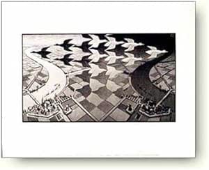 Amazon｜M.c. エッシャー昼と夜 アートポスター｜アートフレーム・ポスター オンライン通販