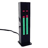 ランフィー　SMDハンダ付けバージョンデュアルチャネルバイノーラル30セグメントLED音楽スペクトラムVUメーター ハウジング付き