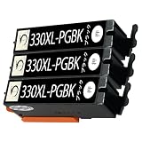 【埼玉WH】BCI-330XL/331XL 互換インクカートリッジ 1色セット BCI-330XLBKx3 計3本 インク残量表示機能付 ICチップ付け 大容量