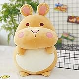 JEWH かわいいハムスター ぬいぐるみ - ぬいぐるみ シミュレーション ハムスター ギニア ピッグ 大きなぬいぐるみ 男の子 女の子 (1ピース 35cm) (ブラウン)