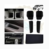 DodoxDIY 新型アルファード40系 ヴェルファイア/ベルファイア40系 アクセサリー カスタムパーツ 車種専用グッズ センターコンソール ワイヤレス充電 シリコンパッド トレイ トレイ 滑り止め パネルカバー ガーニッシュ用品 室内装 パーツ ブラックラバーマット収納セット